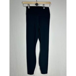 Municipal Womens High Waisted Active Leggings Black Size Small